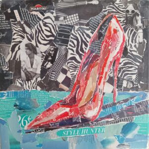 Style Hunter – колаж върху платно, 30 × 30 см